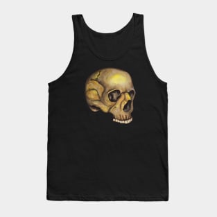 Dead human watercolor skull Tank Top